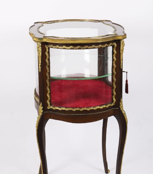 ANTIQUE ORMOLU MOUNTED BIJOUTERIE DISPLAY CABINET 19TH CENTURY - ADDITIONAL PHOTO 14