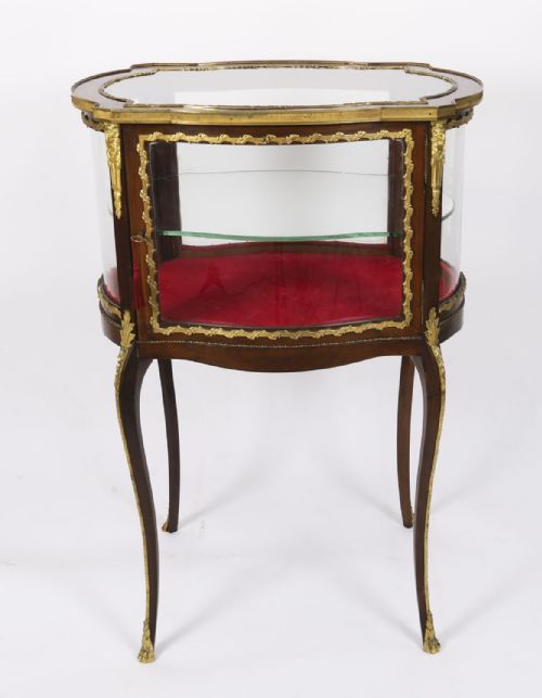 ANTIQUE ORMOLU MOUNTED BIJOUTERIE DISPLAY CABINET 19TH CENTURY - ADDITIONAL PHOTO 17