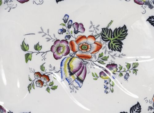 fig 2. Antique 43 Piece Thomas Fell & Co Decorated Dinner Service Circa 1830
