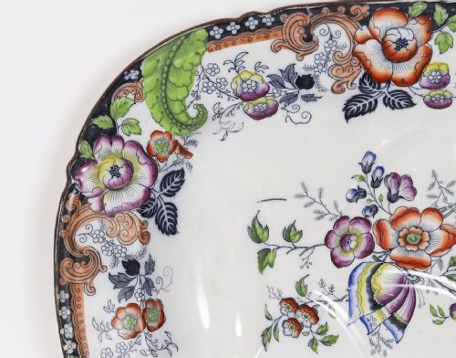 fig 3. Antique 43 Piece Thomas Fell & Co Decorated Dinner Service Circa 1830