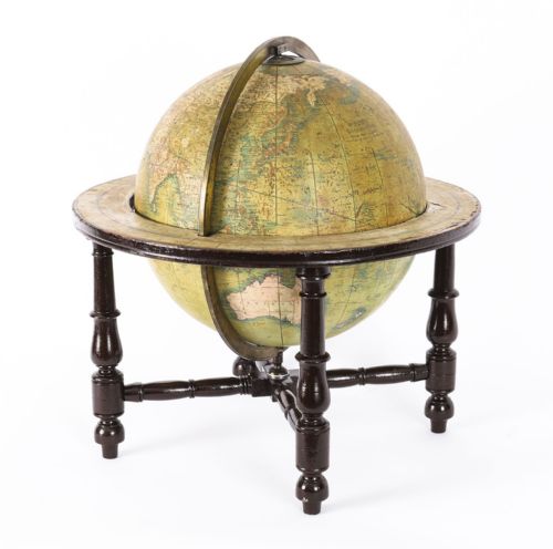 fig 2. Antique Victorian Terrestrial Library Table Globe by Wyld's Dated 1849 19th C