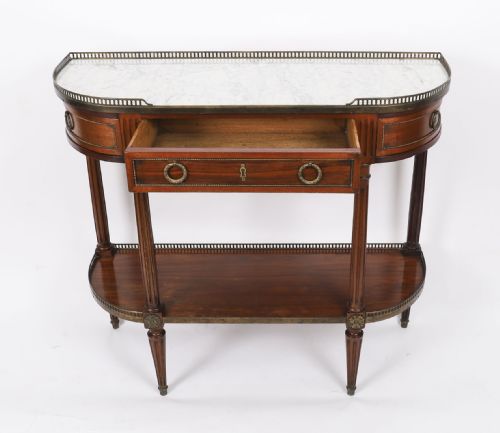 fig 3. Antique French Directoire Mahogany Console Table C1840 19th Century