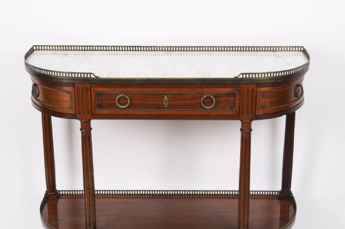 fig 5. Antique French Directoire Mahogany Console Table C1840 19th Century