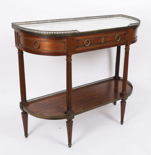 fig 6. Antique French Directoire Mahogany Console Table C1840 19th Century