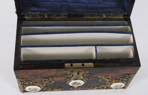 fig 4. Antique Coromandel and Brass Stationary Casket Howell James & Co.19th Century