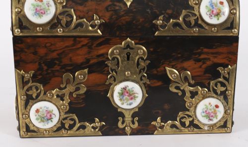 fig 5. Antique Coromandel and Brass Stationary Casket Howell James & Co.19th Century
