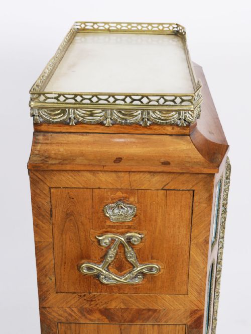 ANTIQUE FRENCH ORMOLU PIER CABINET SEVRES PLAQUES 19TH CENTURY - ADDITIONAL PHOTO 1