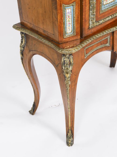 ANTIQUE FRENCH ORMOLU PIER CABINET SEVRES PLAQUES 19TH CENTURY - ADDITIONAL PHOTO 11