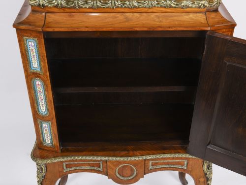 ANTIQUE FRENCH ORMOLU PIER CABINET SEVRES PLAQUES 19TH CENTURY - ADDITIONAL PHOTO 15