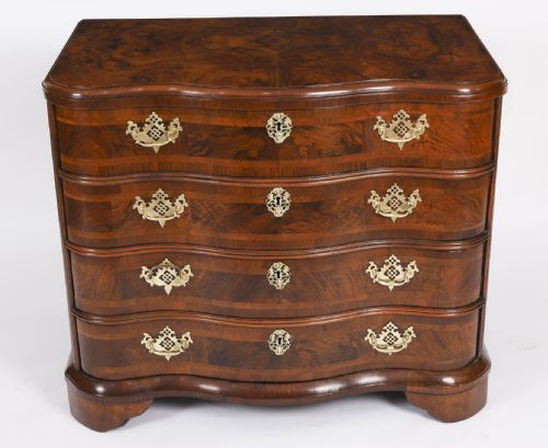 ANTIQUE RARE BAVARIAN BURR WALNUT CHEST COMMODE C1760 18TH C - ADDITIONAL PHOTO 8