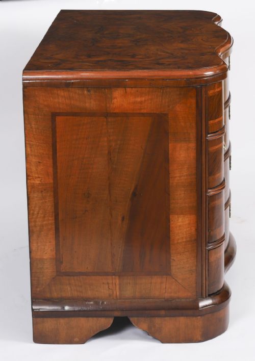 ANTIQUE RARE BAVARIAN BURR WALNUT CHEST COMMODE C1760 18TH C - ADDITIONAL PHOTO 13