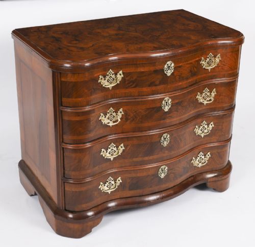 ANTIQUE RARE BAVARIAN BURR WALNUT CHEST COMMODE C1760 18TH C - ADDITIONAL PHOTO 17