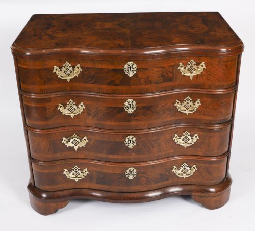 ANTIQUE RARE BAVARIAN BURR WALNUT CHEST COMMODE C1760 18TH C - ADDITIONAL PHOTO 18