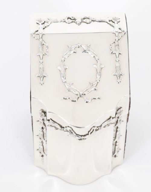 ANTIQUE EDWARDIAN STERLING SILVER PLAYING CARD BOX CASKET CIRCA 1900 - ADDITIONAL PHOTO 2