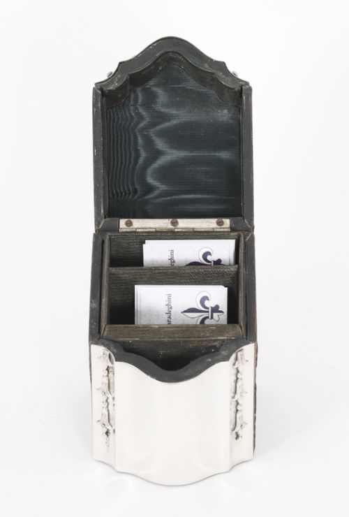 ANTIQUE EDWARDIAN STERLING SILVER PLAYING CARD BOX CASKET CIRCA 1900 - ADDITIONAL PHOTO 7