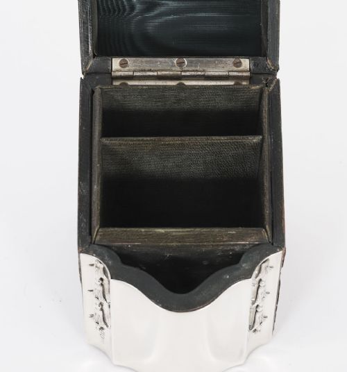 ANTIQUE EDWARDIAN STERLING SILVER PLAYING CARD BOX CASKET CIRCA 1900 - ADDITIONAL PHOTO 8