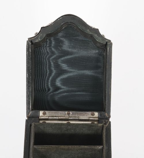 ANTIQUE EDWARDIAN STERLING SILVER PLAYING CARD BOX CASKET CIRCA 1900 - ADDITIONAL PHOTO 9