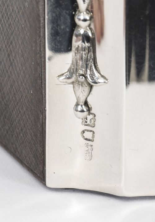 ANTIQUE EDWARDIAN STERLING SILVER PLAYING CARD BOX CASKET CIRCA 1900 - ADDITIONAL PHOTO 17