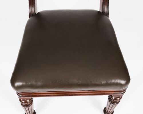 ANTIQUE SET 8 ENGLISH WILLIAM IV BARBACK DINING CHAIRS CIRCA 1830 19TH C - ADDITIONAL PHOTO 5
