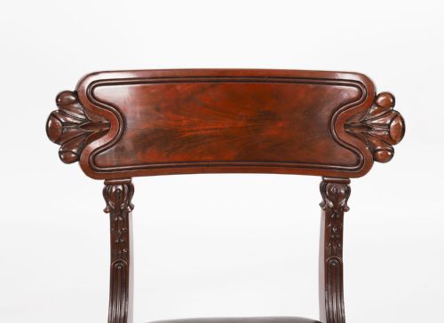 ANTIQUE SET 8 ENGLISH WILLIAM IV BARBACK DINING CHAIRS CIRCA 1830 19TH C - ADDITIONAL PHOTO 6
