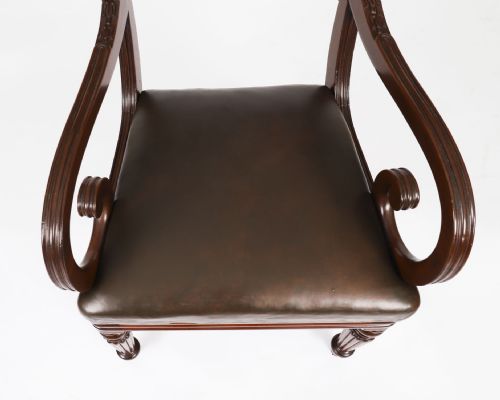 ANTIQUE SET 8 ENGLISH WILLIAM IV BARBACK DINING CHAIRS CIRCA 1830 19TH C - ADDITIONAL PHOTO 13