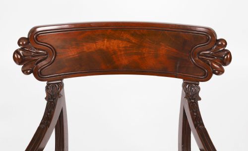 ANTIQUE SET 8 ENGLISH WILLIAM IV BARBACK DINING CHAIRS CIRCA 1830 19TH C - ADDITIONAL PHOTO 15