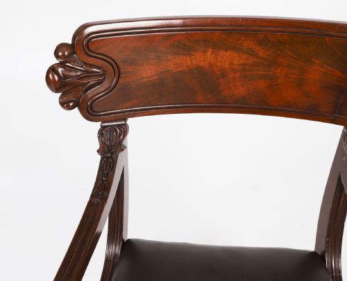 ANTIQUE SET 8 ENGLISH WILLIAM IV BARBACK DINING CHAIRS CIRCA 1830 19TH C - ADDITIONAL PHOTO 16