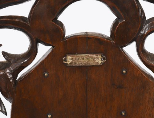 ANTIQUE SWISS WALNUT MARQUETRY INLAID MUSICAL CHAIR 19TH C - ADDITIONAL PHOTO 13