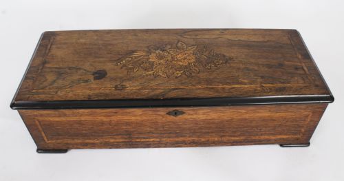 ANTIQUE SWISS 10 AIR MUSICAL BOX LANGDORFF FILS 19TH C - ADDITIONAL PHOTO 9