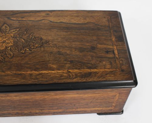 ANTIQUE SWISS 10 AIR MUSICAL BOX LANGDORFF FILS 19TH C - ADDITIONAL PHOTO 11