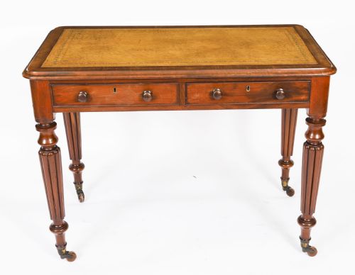 fig 1. Antique Victorian Partners Writing Library Table 19th C