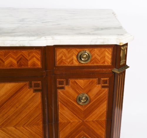 fig 3. Antique French Louis Revival Ormolu Mounted Commode 19th Century
