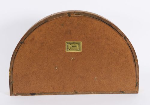 ANTIQUE FRENCH FRAMED HANDPAINTED SILK FAN GILDED BOX FRAME LATE 18TH CENTURY - ADDITIONAL PHOTO 6