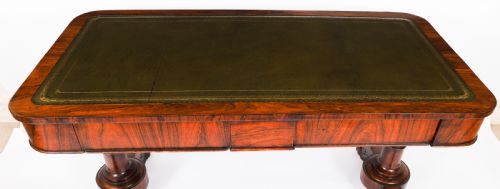 ANTIQUE WILLIAM IV GONALO ALVES WRITING TABLE 19TH C - ADDITIONAL PHOTO 2