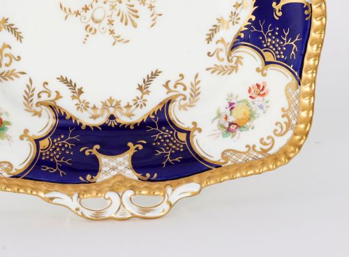 ANTIQUE COALPORT BAT WING PATTERN PORCELAIN TEA SET CIRCA 1910 - ADDITIONAL PHOTO 3