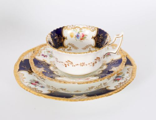 ANTIQUE COALPORT BAT WING PATTERN PORCELAIN TEA SET CIRCA 1910 - ADDITIONAL PHOTO 10
