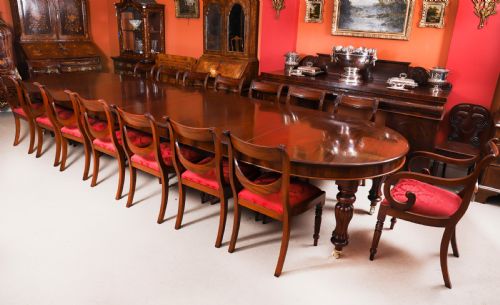 ANTIQUE 15FT GEORGE III CUBAN FLAME MAHOGANY EXTENDING DINING TABLE CIRCA 1810 - ADDITIONAL PHOTO 2
