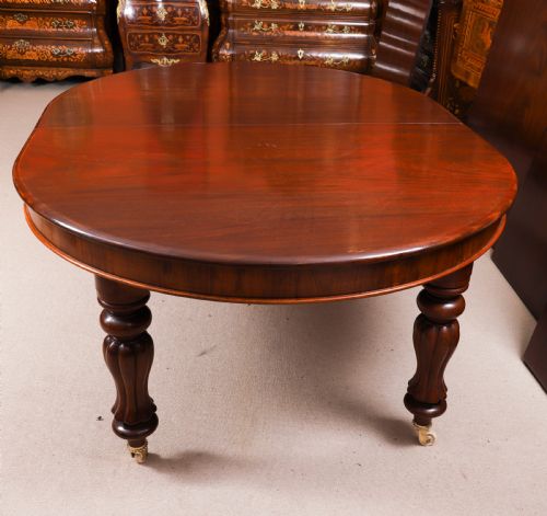 ANTIQUE 15FT GEORGE III CUBAN FLAME MAHOGANY EXTENDING DINING TABLE CIRCA 1810 - ADDITIONAL PHOTO 10
