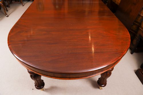 ANTIQUE 15FT GEORGE III CUBAN FLAME MAHOGANY EXTENDING DINING TABLE CIRCA 1810 - ADDITIONAL PHOTO 13
