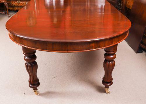 ANTIQUE 15FT GEORGE III CUBAN FLAME MAHOGANY EXTENDING DINING TABLE CIRCA 1810 - ADDITIONAL PHOTO 14