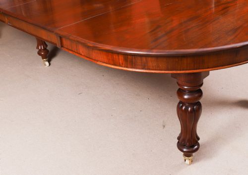 ANTIQUE 15FT GEORGE III CUBAN FLAME MAHOGANY EXTENDING DINING TABLE CIRCA 1810 - ADDITIONAL PHOTO 17