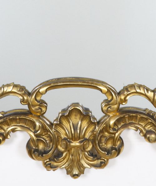 ANTIQUE ENGLISH GILTWOOD LOUIS REVIVAL OVERMANTEL MIRROR C1860 160 X 80CM - ADDITIONAL PHOTO 3