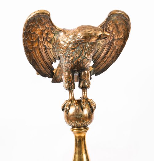 ANTIQUE SCOTTISH ECCLESIASTICAL BRASS EAGLE LECTERN GREENSIDE CHURCH 19TH C - ADDITIONAL PHOTO 1