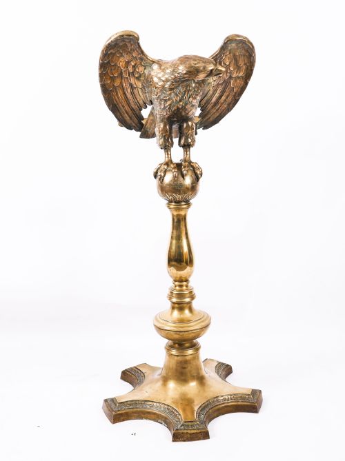 ANTIQUE SCOTTISH ECCLESIASTICAL BRASS EAGLE LECTERN GREENSIDE CHURCH 19TH C - ADDITIONAL PHOTO 5