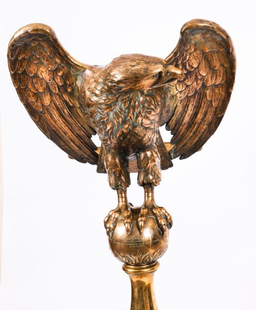 ANTIQUE SCOTTISH ECCLESIASTICAL BRASS EAGLE LECTERN GREENSIDE CHURCH 19TH C - ADDITIONAL PHOTO 6