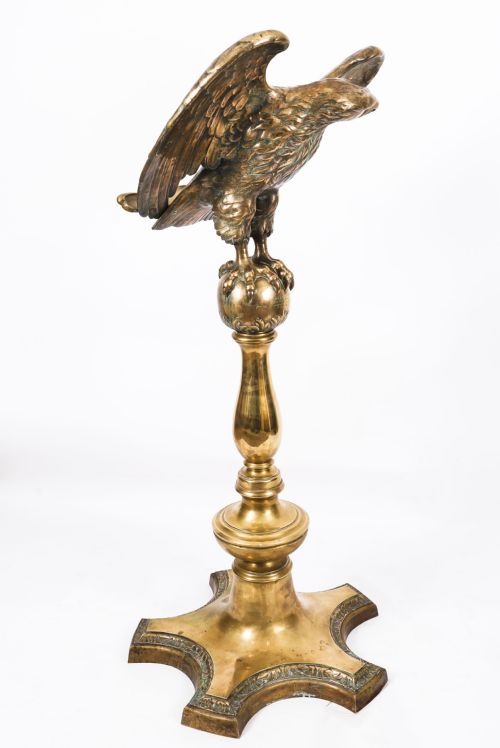 ANTIQUE SCOTTISH ECCLESIASTICAL BRASS EAGLE LECTERN GREENSIDE CHURCH 19TH C - ADDITIONAL PHOTO 9