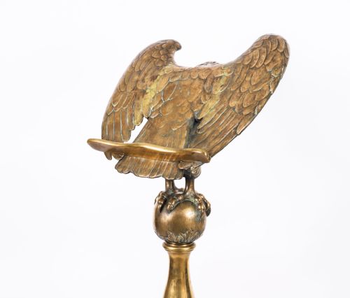 ANTIQUE SCOTTISH ECCLESIASTICAL BRASS EAGLE LECTERN GREENSIDE CHURCH 19TH C - ADDITIONAL PHOTO 16