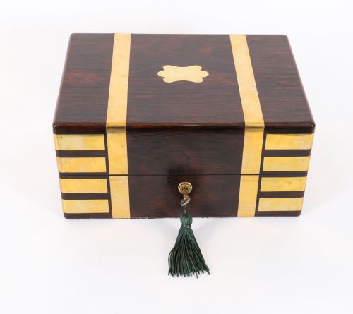 fig 3. Antique Victorian Gonçalo Alves Jewellery Casket F. L. Hausburg 19th C