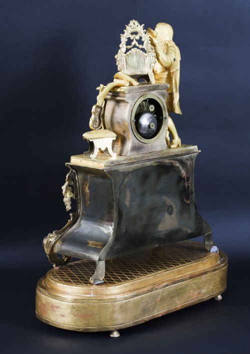 ANTIQUE FRENCH SEVRES ORMOLU MANTEL CLOCK BY LEROY PARIS 19TH CENTURY - ADDITIONAL PHOTO 16