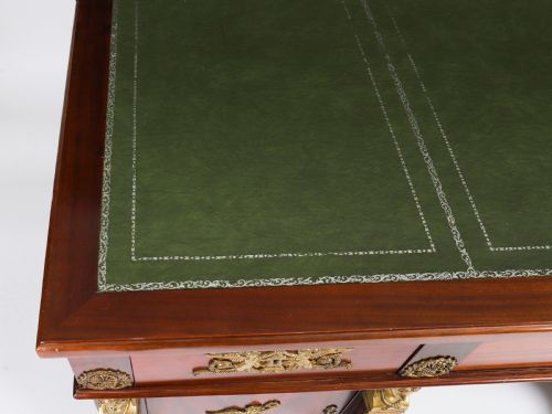 ANTIQUE FRENCH EMPIRE ORMOLU MOUNTED DESK 20TH CENTURY - ADDITIONAL PHOTO 1